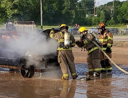 Car Fire Tactics in Action